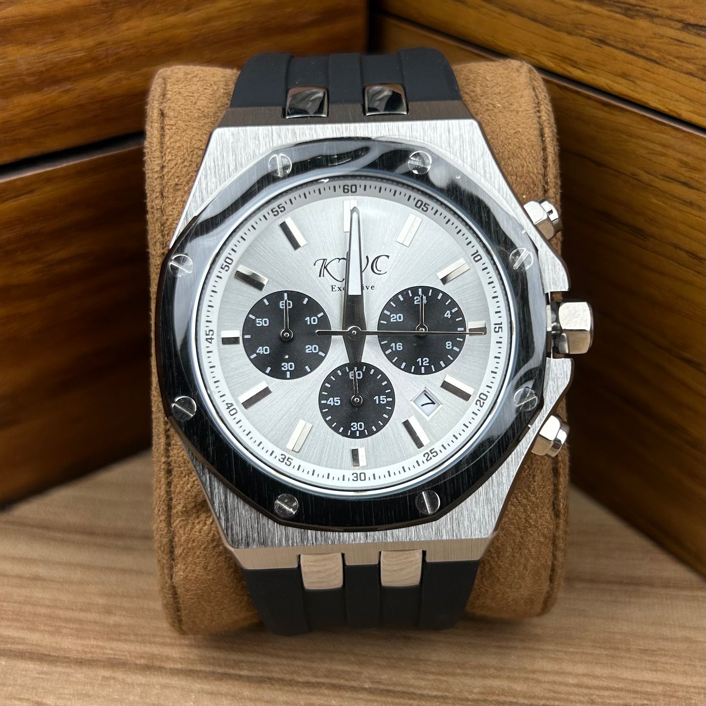 Chronograph Silicone Strap Watch For Men RMS-551M