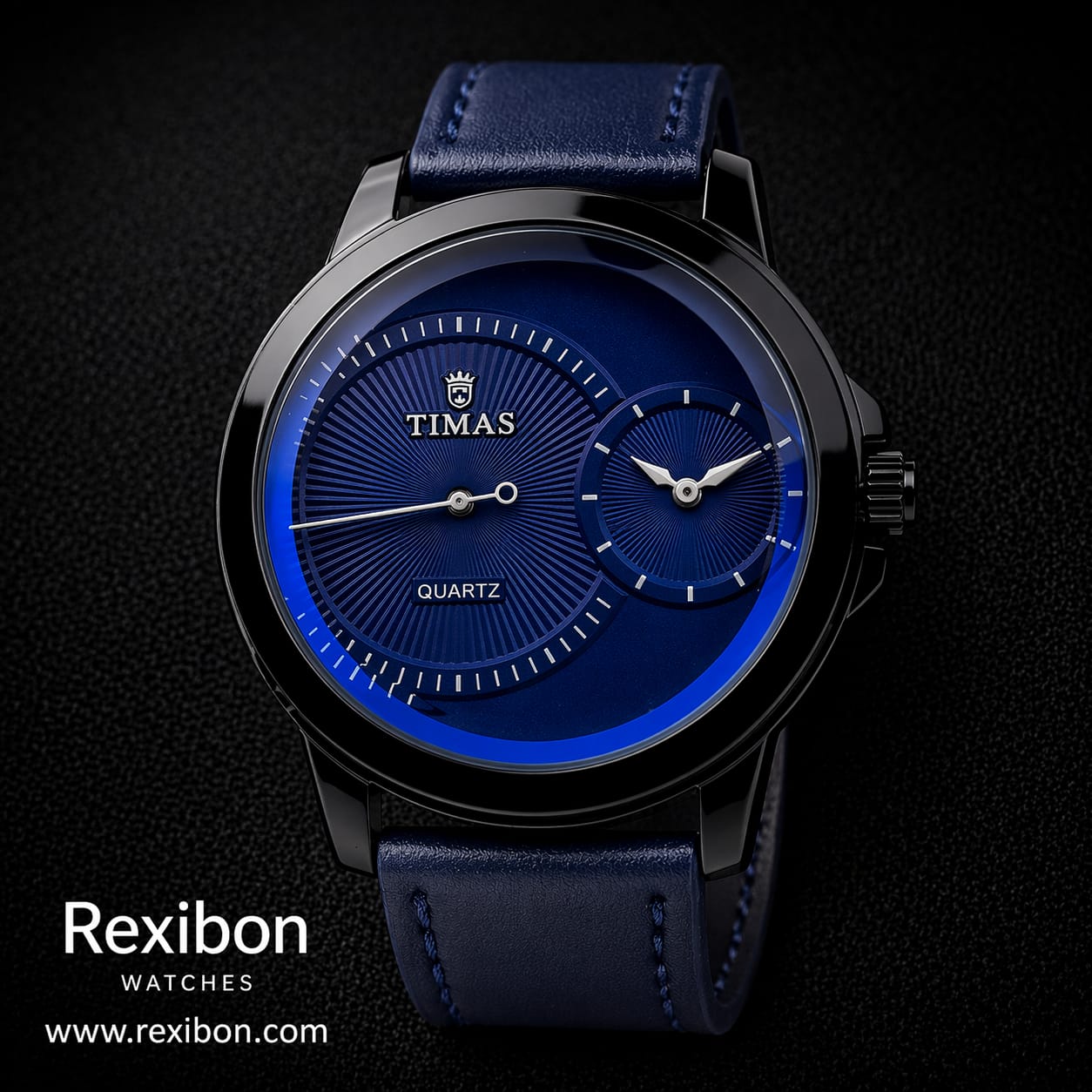 Rexibon Stylish Leather Strap Watch TS-K7156