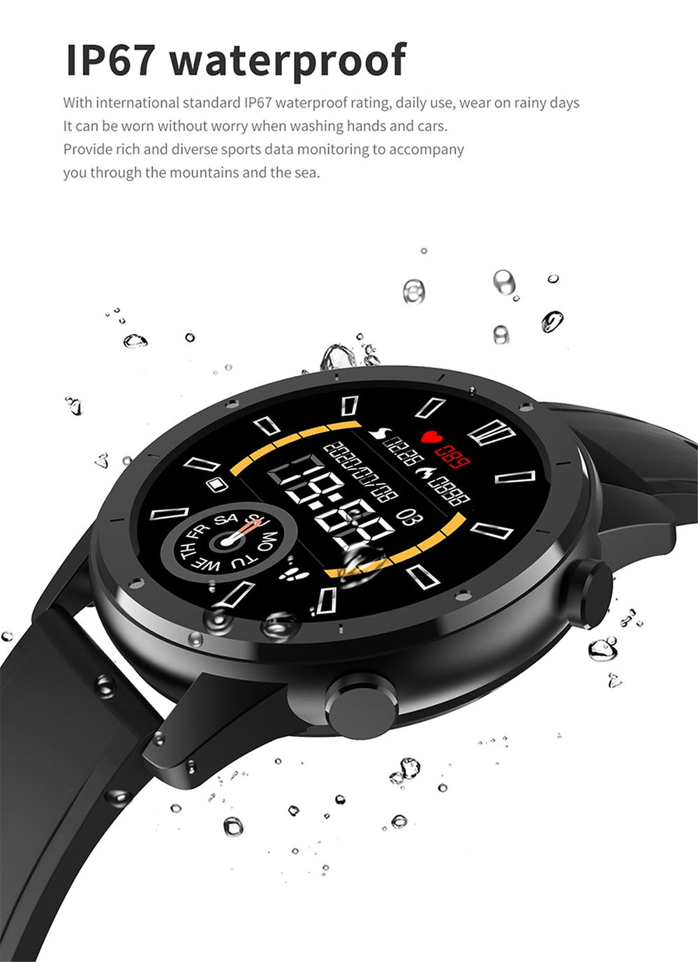 F50 1.3 inch Full Touch Screen Smart Watch