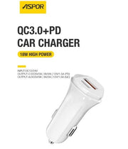 Aspor A907 20w fast car charger