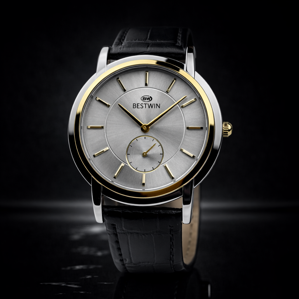 Rexibon Stylish Leather Strap Watch RBW-292