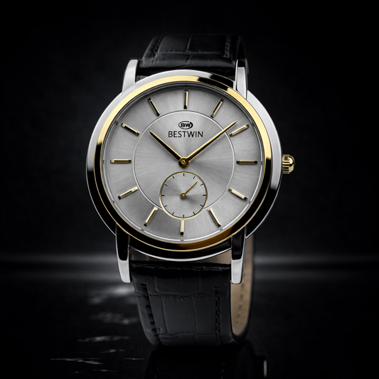 Rexibon Stylish Leather Strap Watch RBW-292