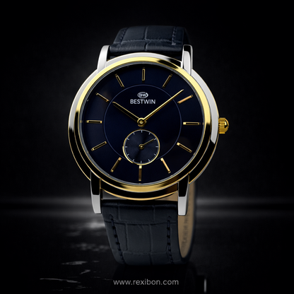 Rexibon Stylish Leather Strap Watch RBW-292