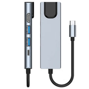 Multi Adapter USB Hub, Charging Station, Macbook Pro 13, Computer Accessories, 3.0 Type C, Rj45 HDMI-4K
