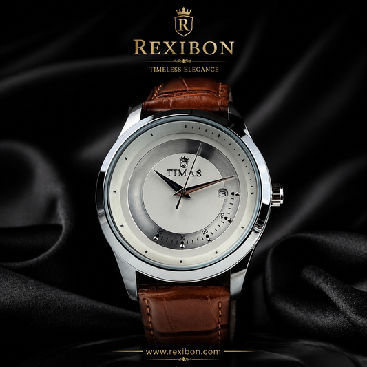 Rexibon Stylish Leather Strap Watch TS-K70999