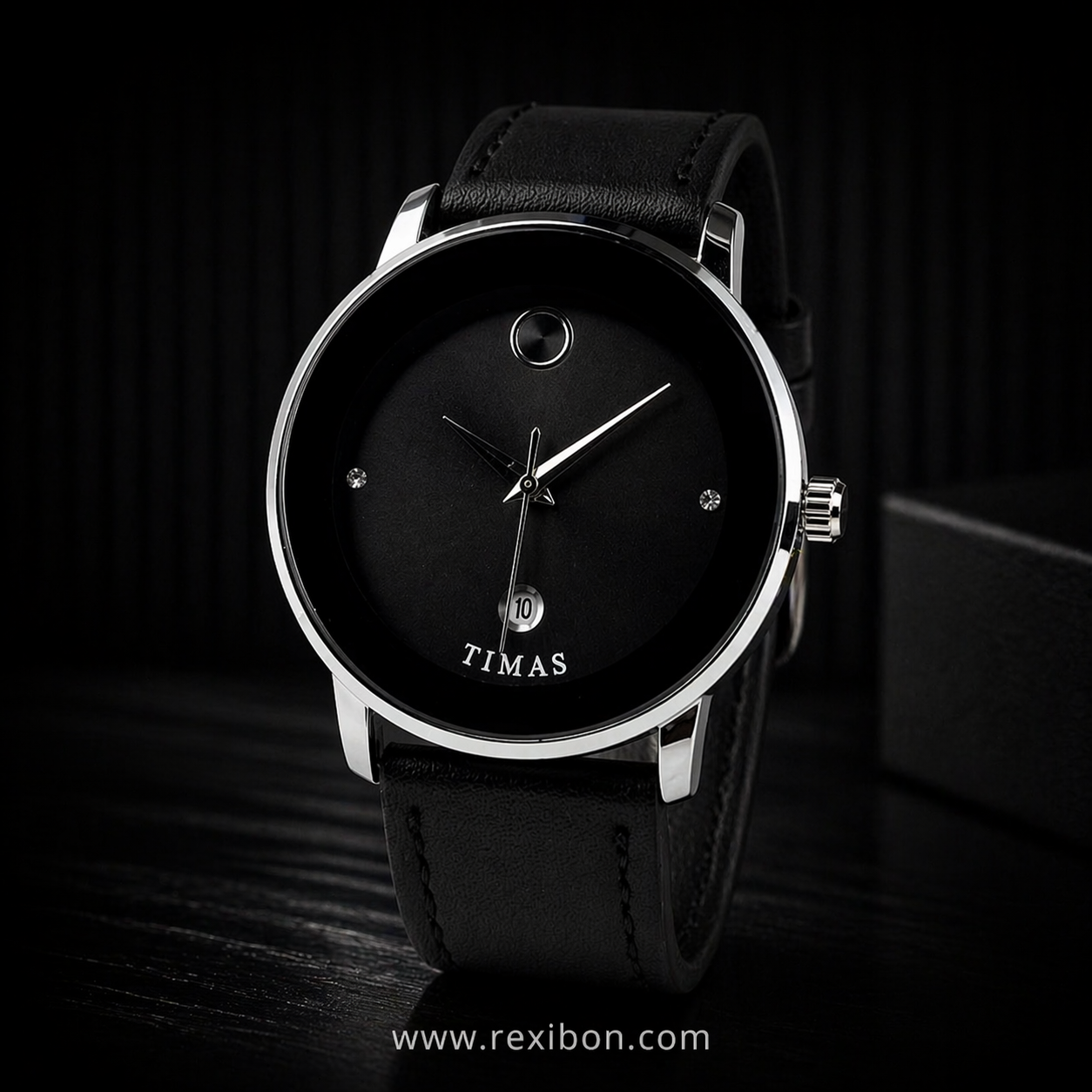 Rexibon Stylish Leather Strap Watch TS-K7116