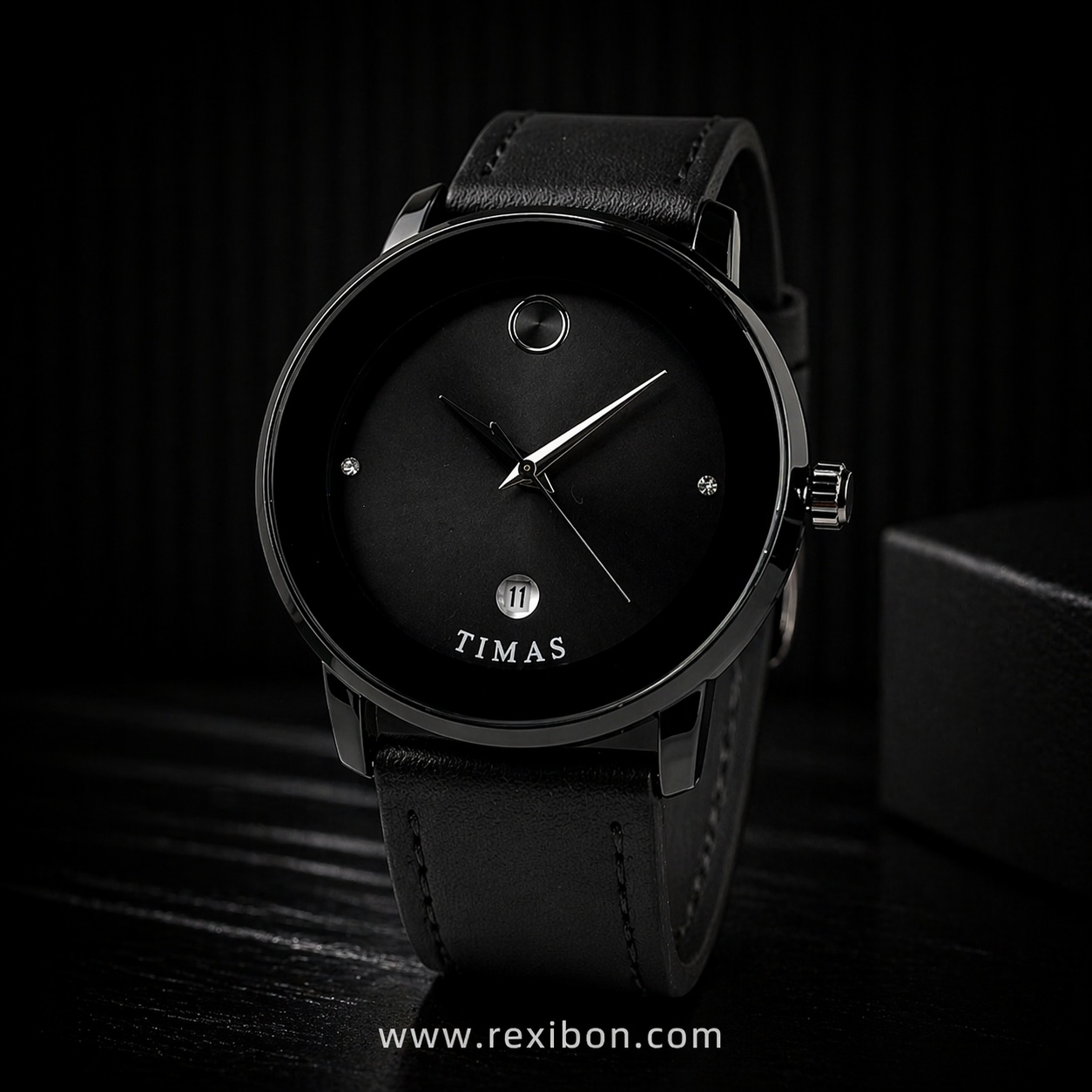 Rexibon Stylish Leather Strap Watch TS-K7116