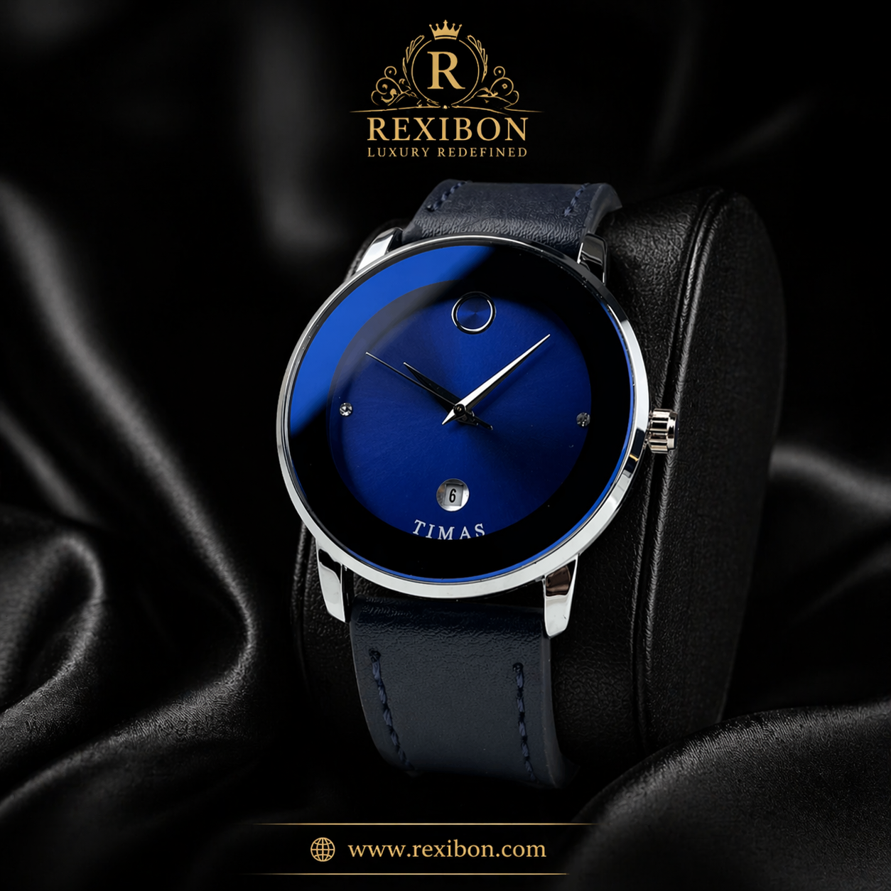 Rexibon Stylish Leather Strap Watch TS-K7116