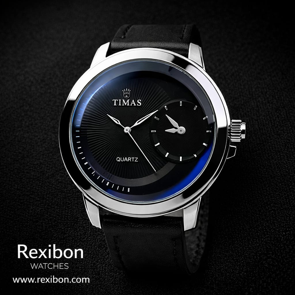 Rexibon Stylish Leather Strap Watch TS-K7156