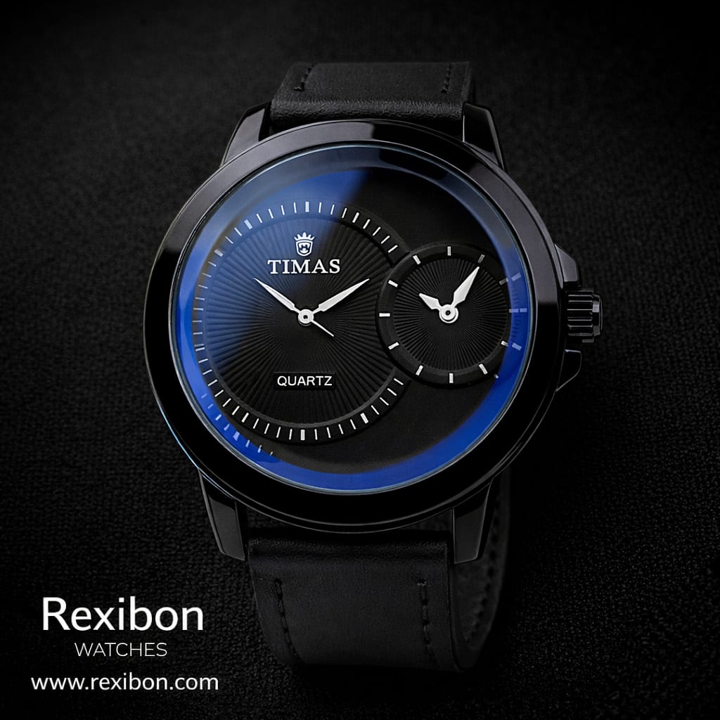 Rexibon Stylish Leather Strap Watch TS-K7156