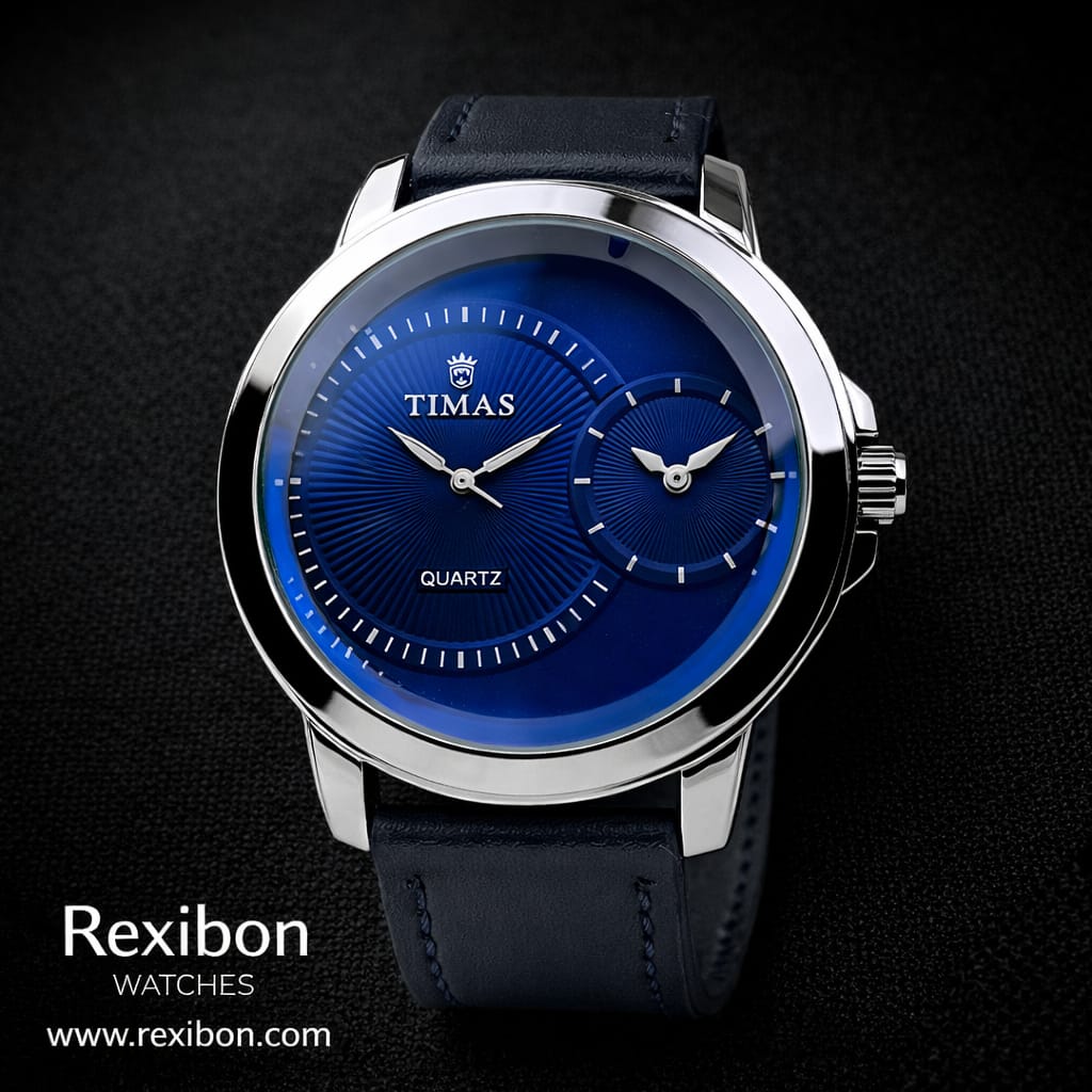 Rexibon Stylish Leather Strap Watch TS-K7156