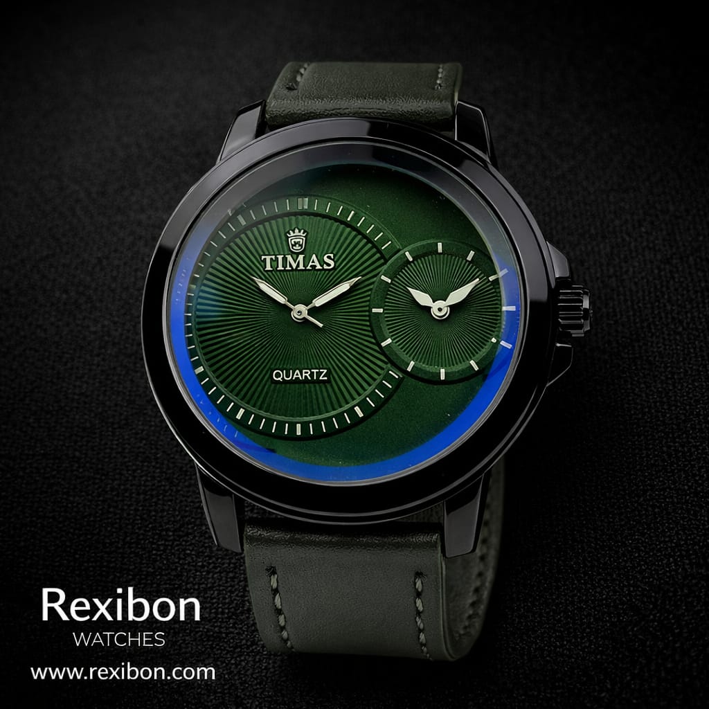 Rexibon Stylish Leather Strap Watch TS-K7156