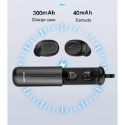 AWEI T55 TWS Wireless Earbuds Bluetooth V5.0 Sports Stereo Earphones Built-in Mic With Charging Case
