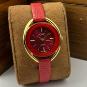 Leather Strap Watch For Ladies RWS-1021